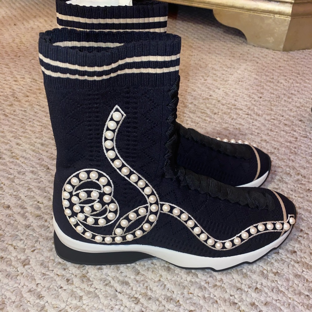 Fendi Pearl Knit Sneakers